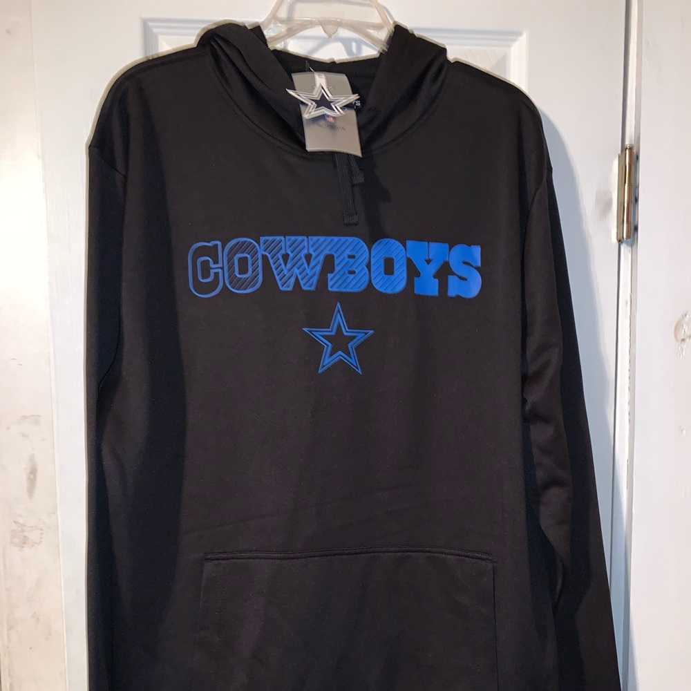 ⭐️🏈🏟️🤠 Dallas Cowboys NFL Football Polyester Blackout Hoodie 🤠🏟️🏈⭐️